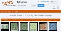 Desktop Screenshot of donsclassicstamps.com