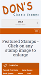 Mobile Screenshot of donsclassicstamps.com